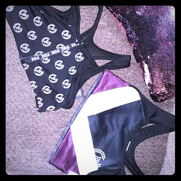2 Victoria Secret Sports bras - Picture 1 of 5